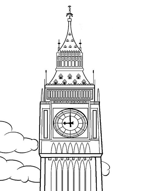 big ben coloring pages|big ben colouring picture.